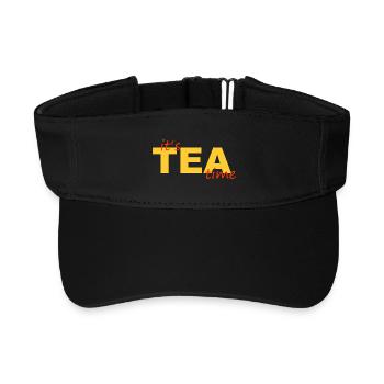 tea time - Recycled Sun Visor Cap - black - Front