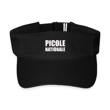 Picole Nationale - Visière de sport recyclée - noir - Devant