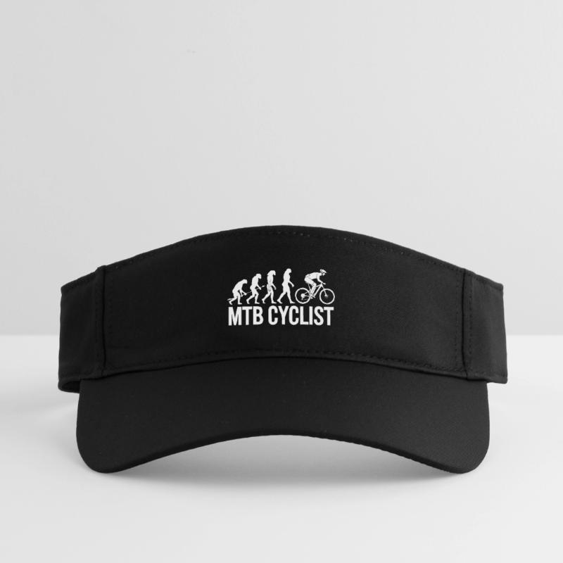 Evolution einer MTB-Radfahrer-Silhouette Recyceltes Visor Cap