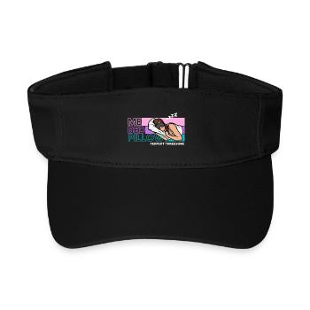 Moi lit oreiller rêve illustration - Visière de sport recyclée - noir - Devant