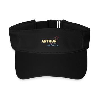Arthur - Recyceltes Visor Cap - Schwarz - Vorne