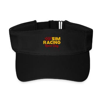 Sim Racing Race Day - Recycled Sun Visor Cap - black - Front