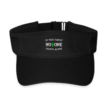 Niemand kämpft allein Familienband - Recyceltes Visor Cap - Schwarz - Vorne