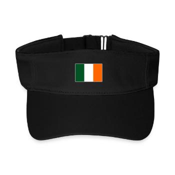 Ireland Flag - Recycled Sun Visor Cap - black - Front