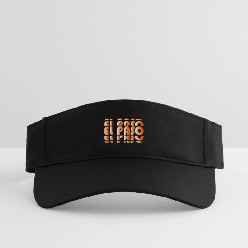 El Paso Gradient Grid Recycled Sun Visor Cap