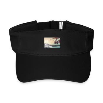 not all reels - Recyceltes Visor Cap - Schwarz - Vorne