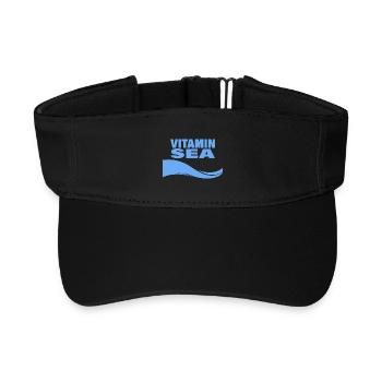 VITAMIN SEA - Recycled Sun Visor Cap - black - Front
