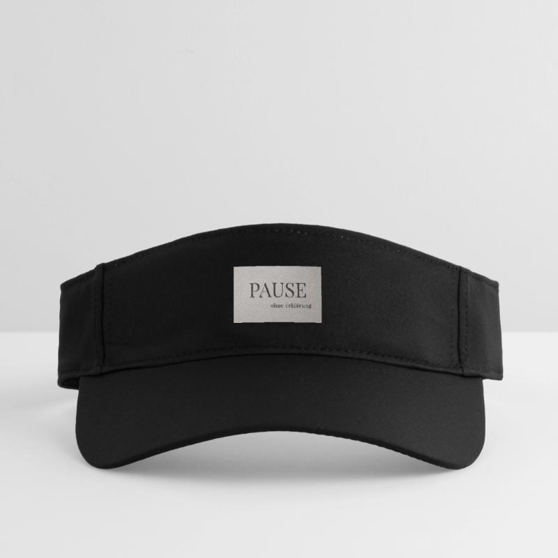 Pause – sans explication Visière de sport recyclée