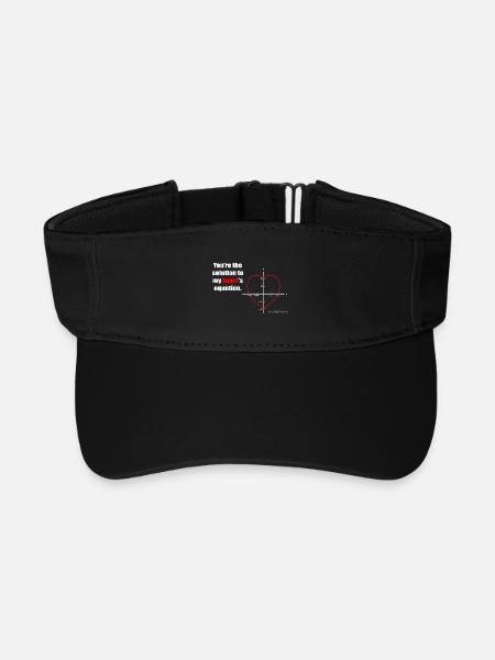 Herzgleichung auf Graph - Recyceltes Visor Cap - Schwarz