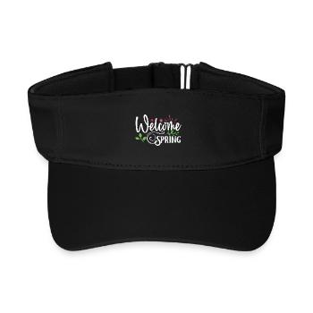 Bienvenue au printemps - Visière de sport recyclée - noir - Devant