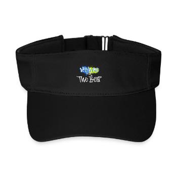 Wish me the Best motivation message - Visière de sport recyclée - noir - Devant