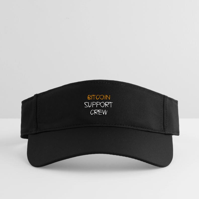 Conception de l’équipe de support Bitcoin Visière de sport recyclée