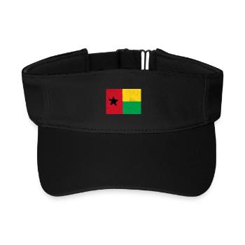 Drapeau de la Guinée-Bissau – Étoile de l’Afrique - Visière de sport recyclée - noir - Devant