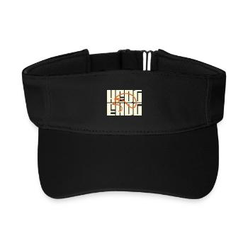 Produits dérivés avec le logo de votre hérisson préféré - Visière de sport recyclée - noir - Devant