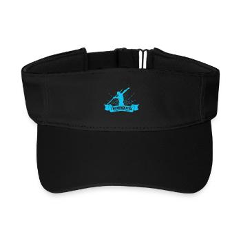 Athlètes d'athlétisme Throwminator Athletic - Visière de sport recyclée - noir - Devant