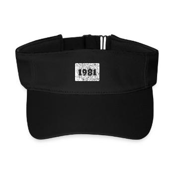 Jahr 1981 - Recyceltes Visor Cap - Schwarz - Vorne