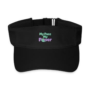 Sanfte Erziehungsidentität, Langsames - Recyceltes Visor Cap - Schwarz - Vorne