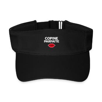 Perfekte Freundin, Humor, Geschenkidee, Frau - Recyceltes Visor Cap - Schwarz - Vorne