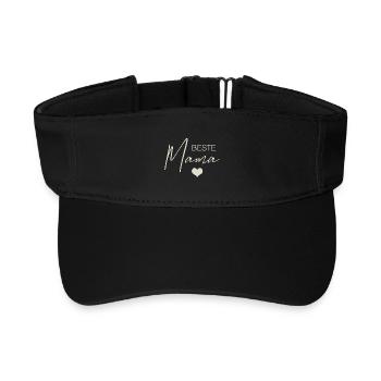Meilleure maman - Visière de sport recyclée - noir - Devant