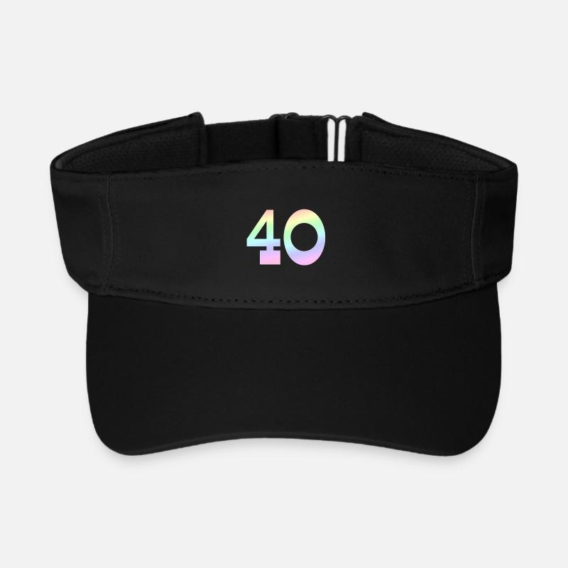 40 pastell farben - Recyceltes Visor Cap - Schwarz