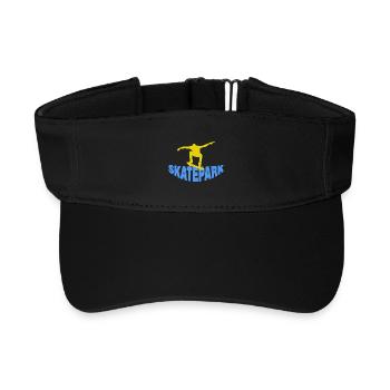 Skatepark - Recycled Sun Visor Cap - black - Front