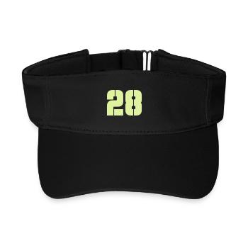 28 - Recycled Sun Visor Cap - black - Front