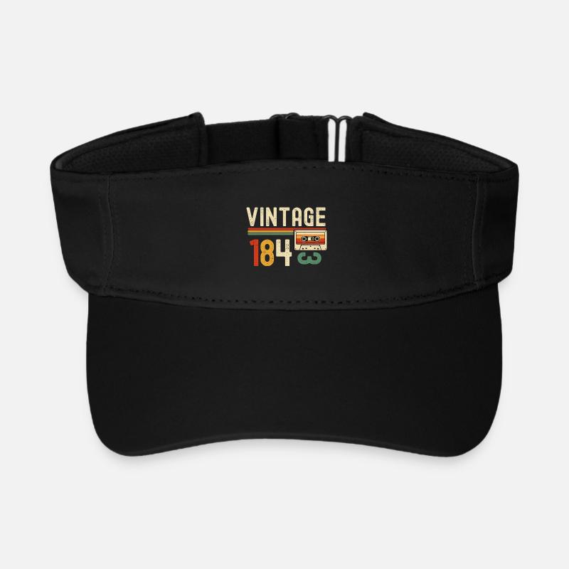 Vintage 84 Cassette - Visière de sport recyclée - noir