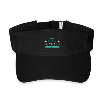 50th birthday, Since 50 years - Recycled Sun Visor Cap - black - Front
