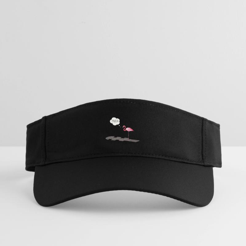 Flamingo with a problem Recycled Sun Visor Cap