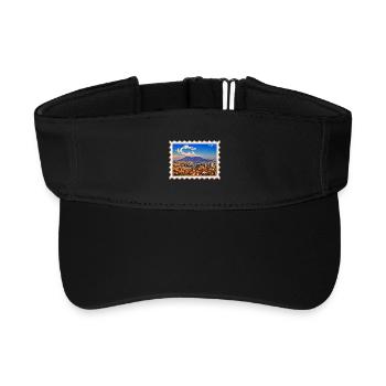 Napoli Skyline Vesuvio - Recyceltes Visor Cap - Schwarz - Vorne