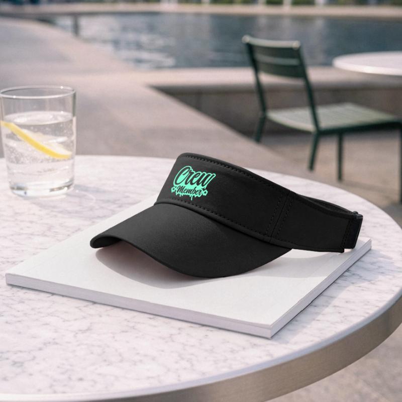 Crew Member Spritz Script Recyceltes Visor Cap