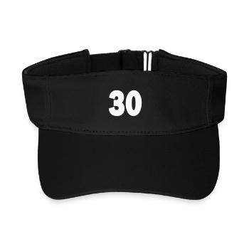 30- - Recycled Sun Visor Cap - black - Front