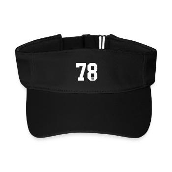 78 est - Visière de sport recyclée - noir - Devant