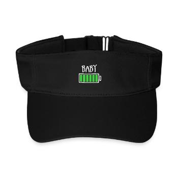 Out of Batteries - Baby (dark) - Recycled Sun Visor Cap - black - Front