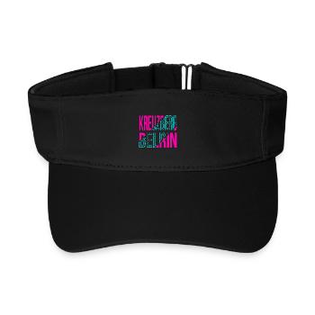 Design du Kreuzberg Berlin - Visière de sport recyclée - noir - Devant