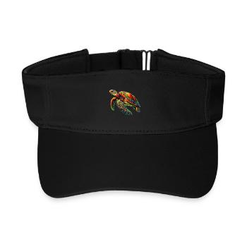 Sea turtle - Recycled Sun Visor Cap - black - Front