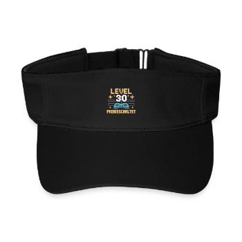 Level 30 Unlocked Controller - Recycled Sun Visor Cap - black - Front