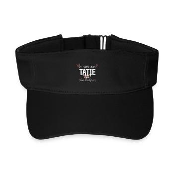 Auntie Tearing Floral Style - Recyceltes Visor Cap - Schwarz - Vorne