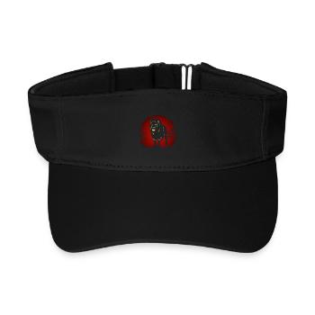 Lion In The Dark - Recycled Sun Visor Cap - black - Front