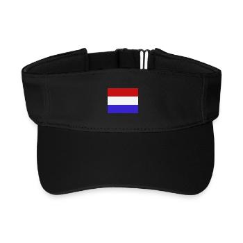 Dutch flag - Recycled Sun Visor Cap - black - Front
