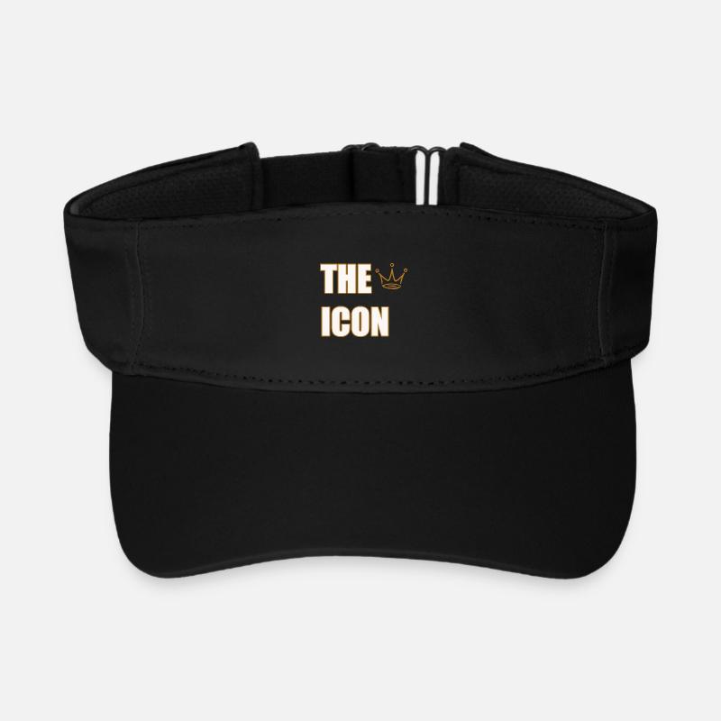 THE ICON – Bold Legendary Statement Design - Recycled Sun Visor Cap - black