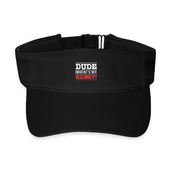 Nierenspender Spender Niere - Recyceltes Visor Cap - Schwarz - Vorne