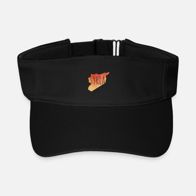 Syria - Recyceltes Visor Cap - Schwarz