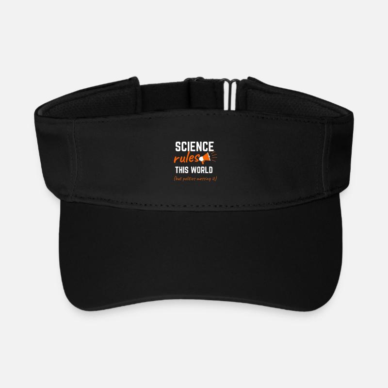 Wissenschaft herrscht über diese Welt - Recyceltes Visor Cap - Schwarz