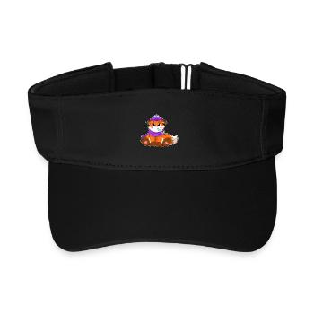 Thermomètre clinique Fuchs - Visière de sport recyclée - noir - Devant