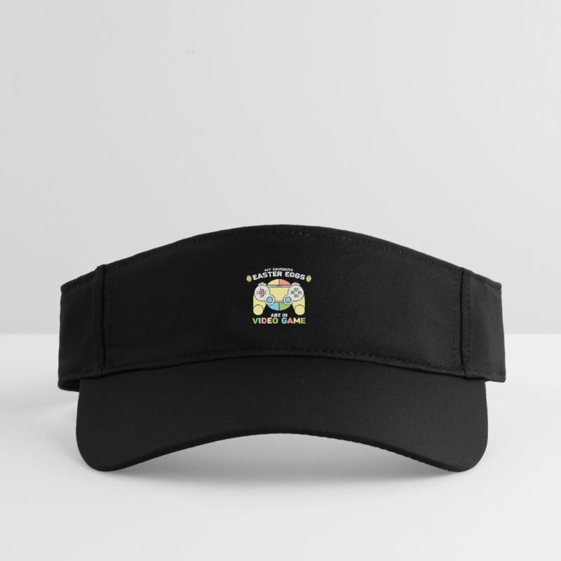 Easter Eggs, Happy Easter, Chocolate Eggs Recycled Sun Visor Cap