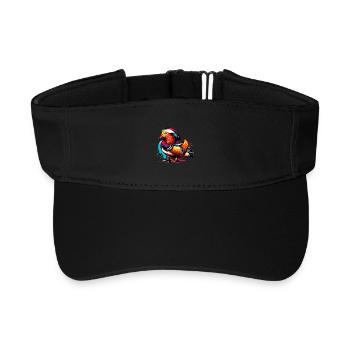 Mandarin duck - Recycled Sun Visor Cap - black - Front