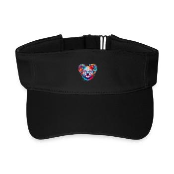 Koala - Recyceltes Visor Cap - Schwarz - Vorne