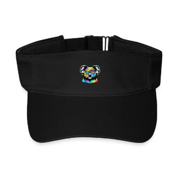 Koala - Recyceltes Visor Cap - Schwarz - Vorne