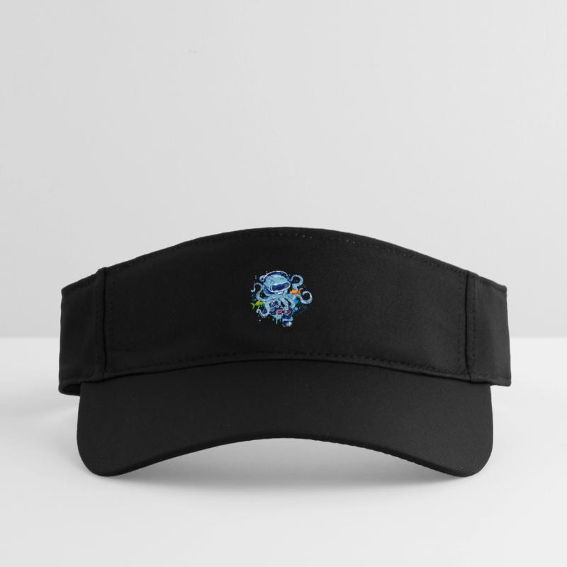 Gaming Octopus with Controller Recycled Sun Visor Cap
